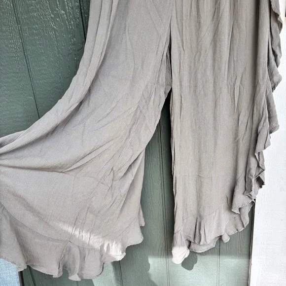 Cato Plus Size 18/20 Boho Wide-Leg Ruffle Pants - Picture 2 of 7